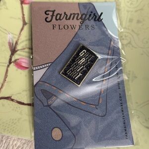 Farm girl flowers pin